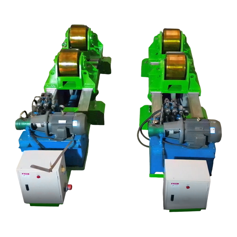 80T Fit Up svařovací rotátor s hydraulickým horizontálním tlačením